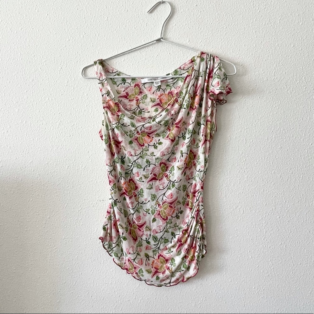 DVF Silk Sleeveless Stretch Top Large